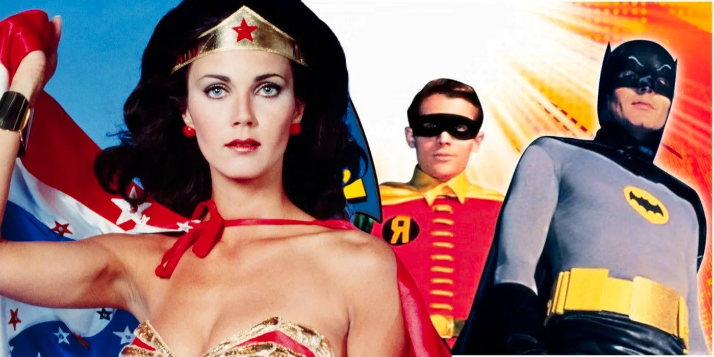 1966 Batman and Robin with 1977 Wonder Woman Image