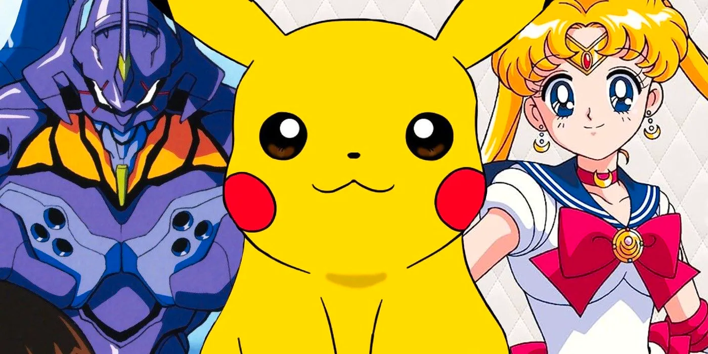 90s anime pikachu pokemon sailor moon neon genesis evangelion Image