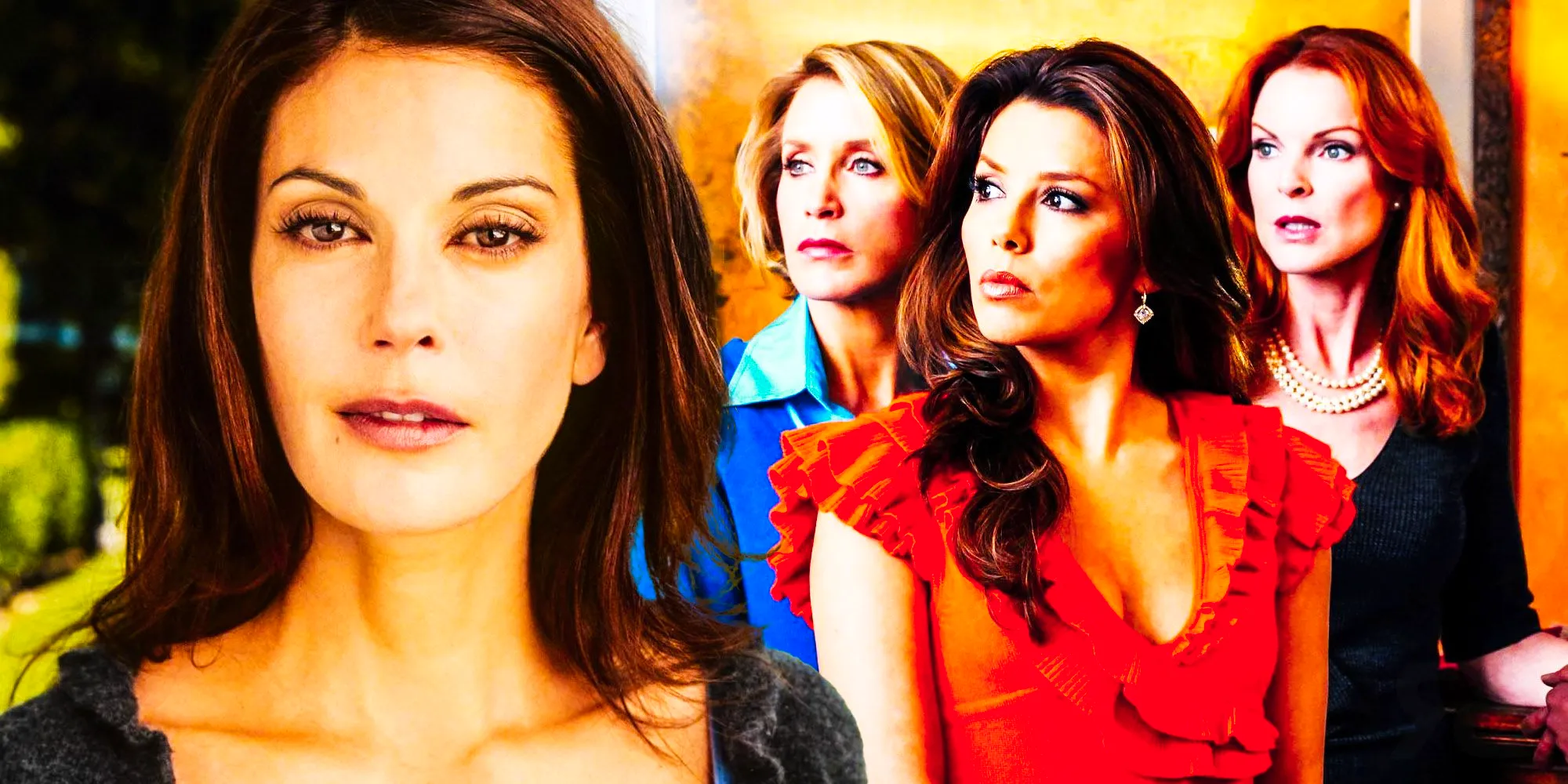 A blended image features Desperate Housewives characters Bree (Marcia Cross), Gaby (Eva Longoria) Lynette (Felicity Huffman), and Susan (Teri Hatcher) Image