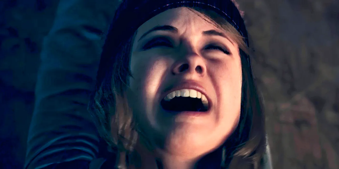 A character screaming in Until Dawn Image