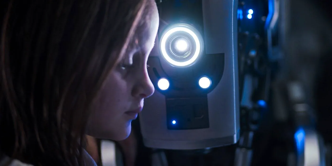 A child and a machine in I Am Mother (2019) Image