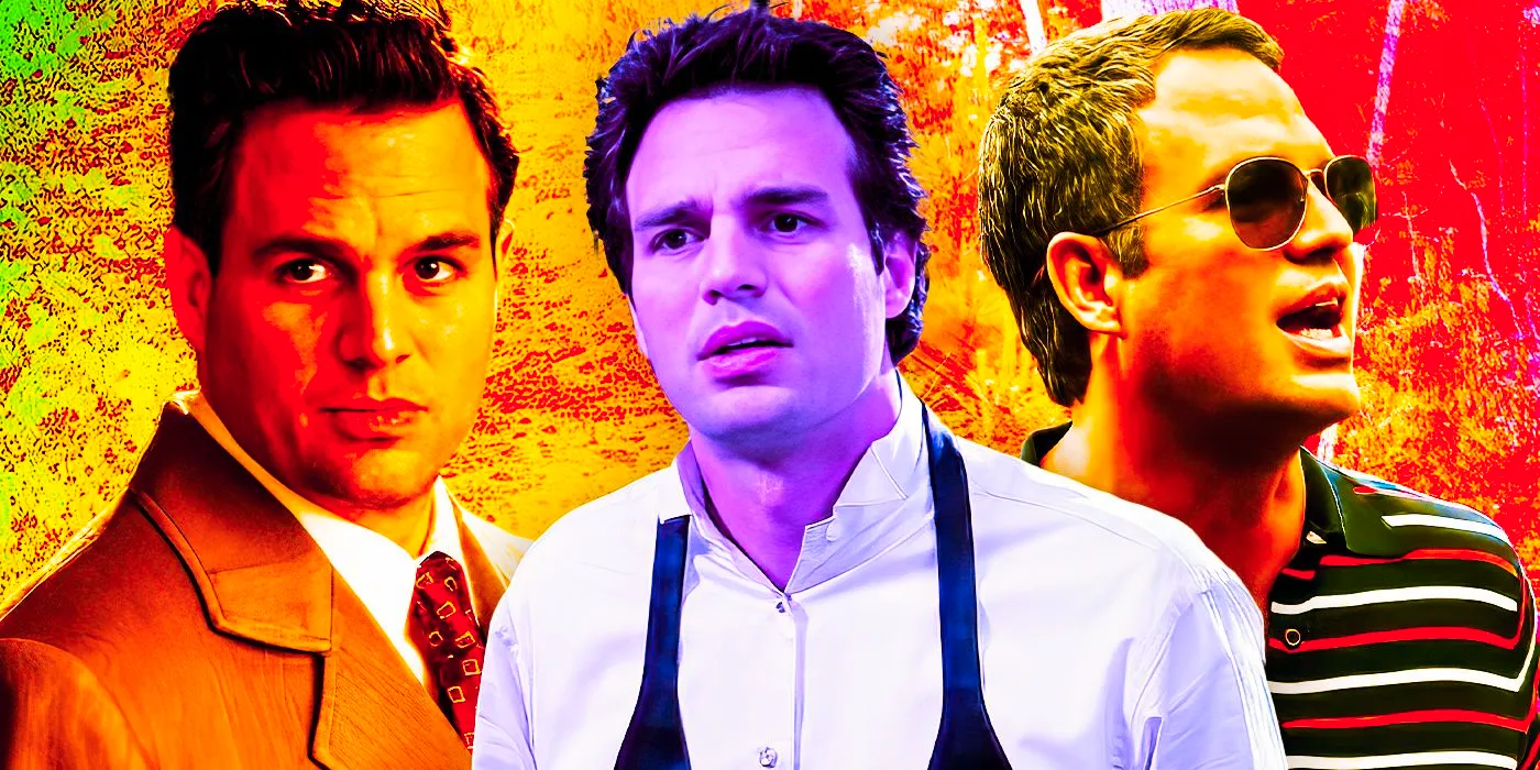 A collage featuring Mark Ruffalo in different movie roles Image