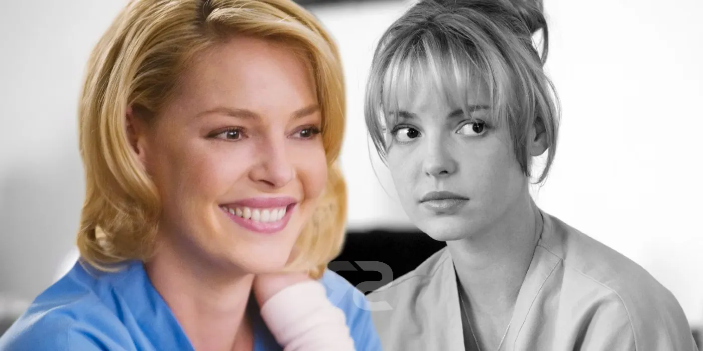 A collage of Katherine Heigl's Izzie Stevens in Grey's Anatomy Image