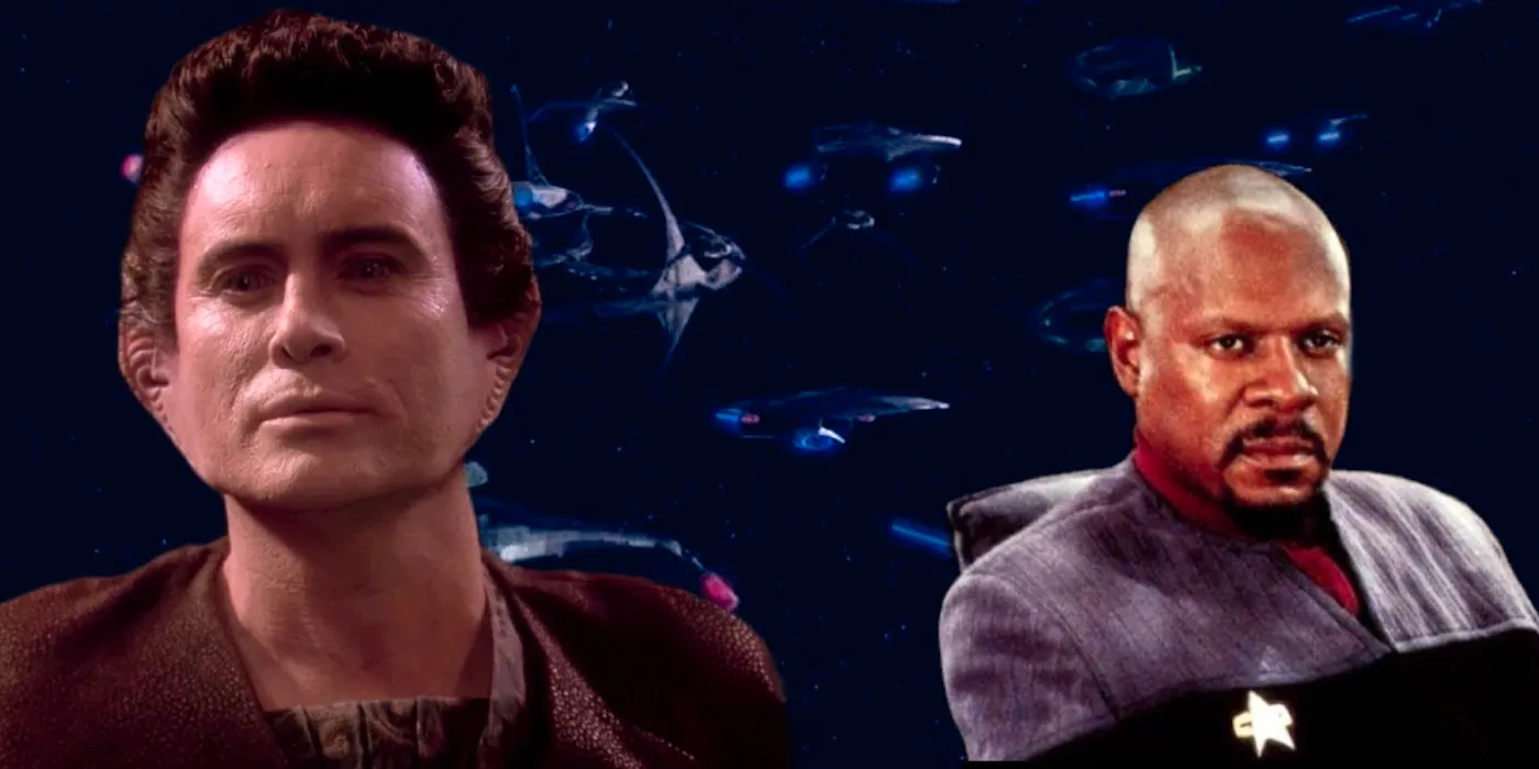 A composite image of Captain Sisko and Weyoun from Star Trek Deep Space Nine Image