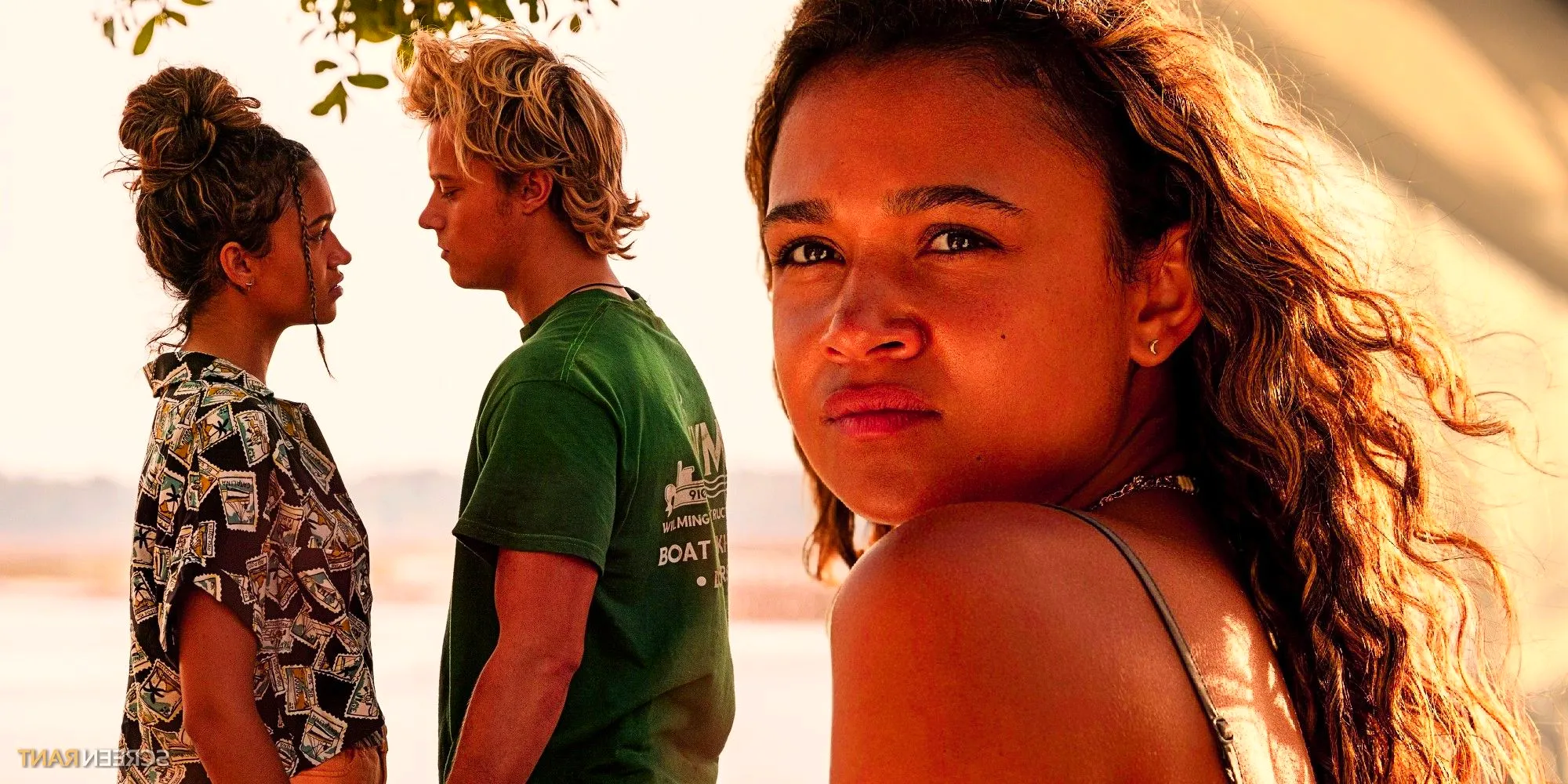 A composite image of Kiara and JJ from Outer Banks Image