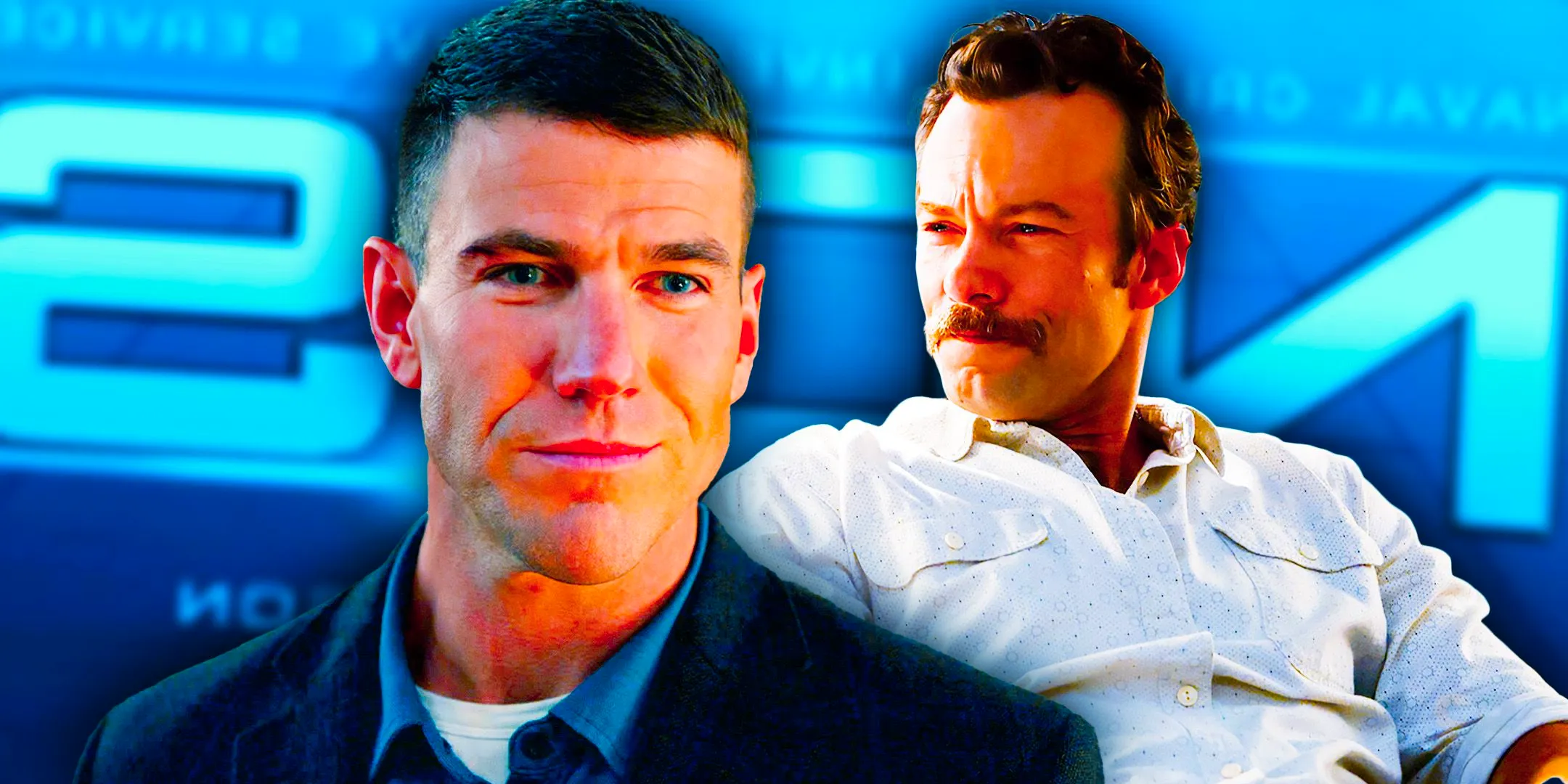 A custom image of Austin Stowell as Gibbs and Kyle Schmid as Mike Franks in NCIS: Origins Image