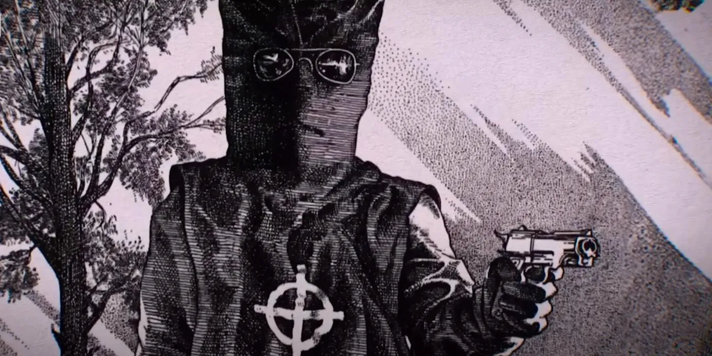 a draw of the zodiac killer in netflix documentary 'this is the zodiac speaking' Image