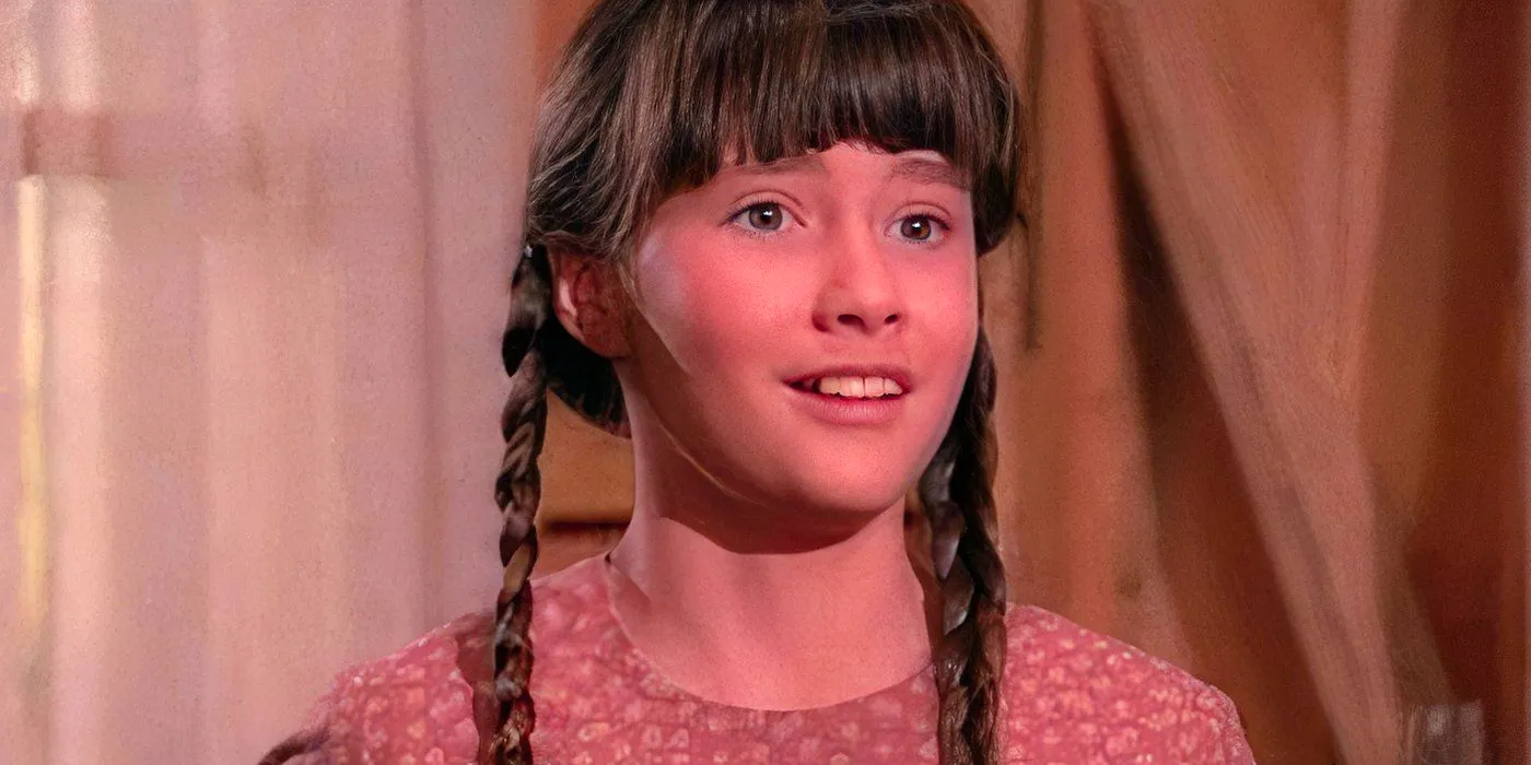 A girl smiling in Little House on the Prairie Image