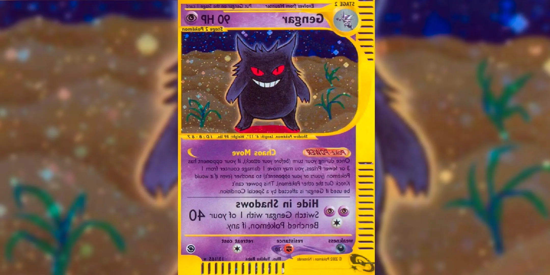 A Holo Rare Gengar card from Pokemon Expedition. Image