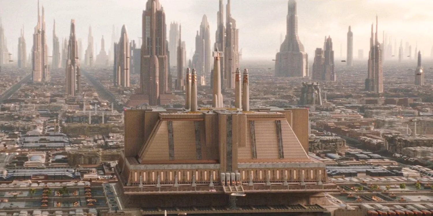 A Jedi Temple in Coruscant in The Acolyte Season 1, episode 1 Image