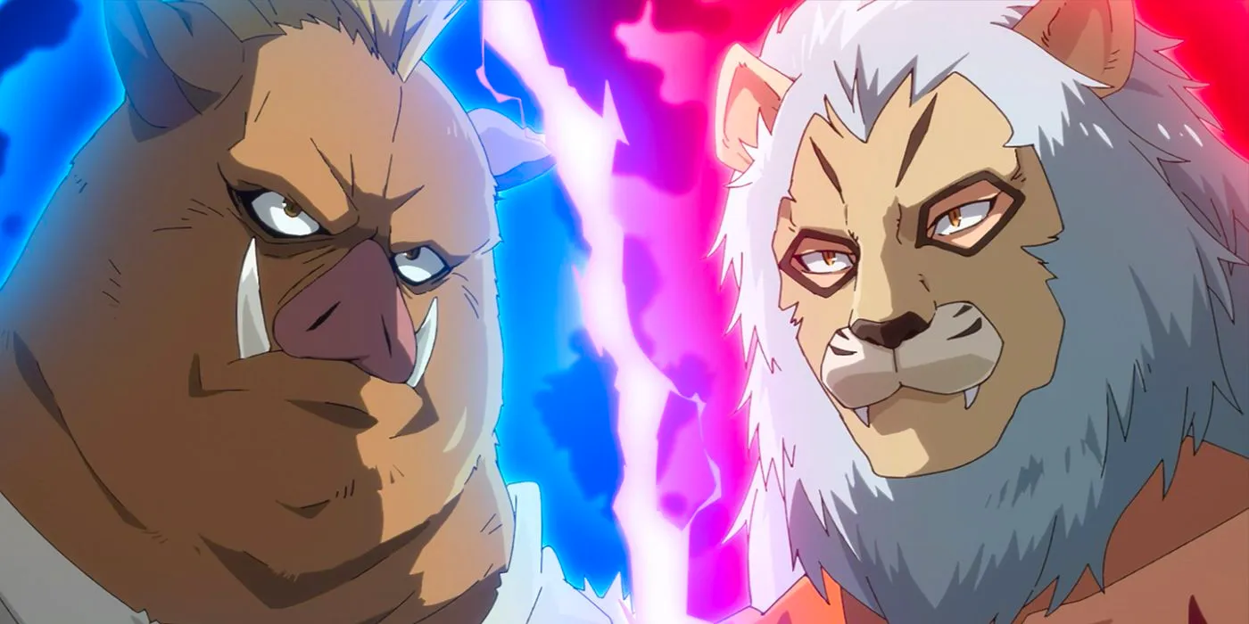 A match-up between Lion Mask (Carrion) and Geld in the tournament. Image