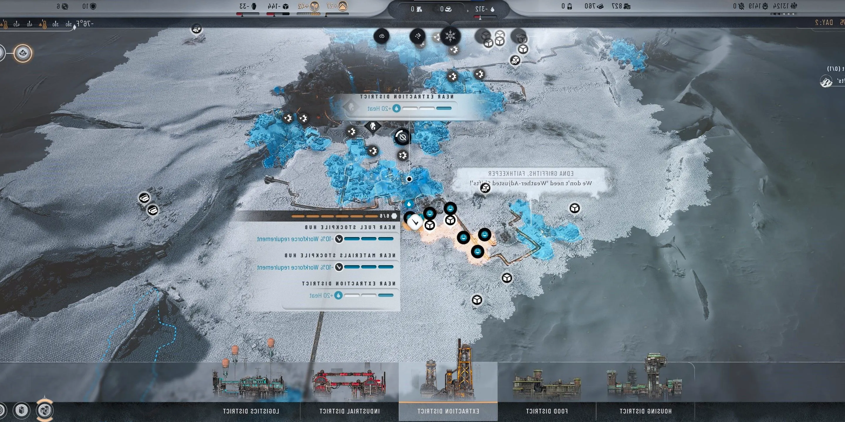 A new Extraction District with bonuses in Frostpunk 2 Image