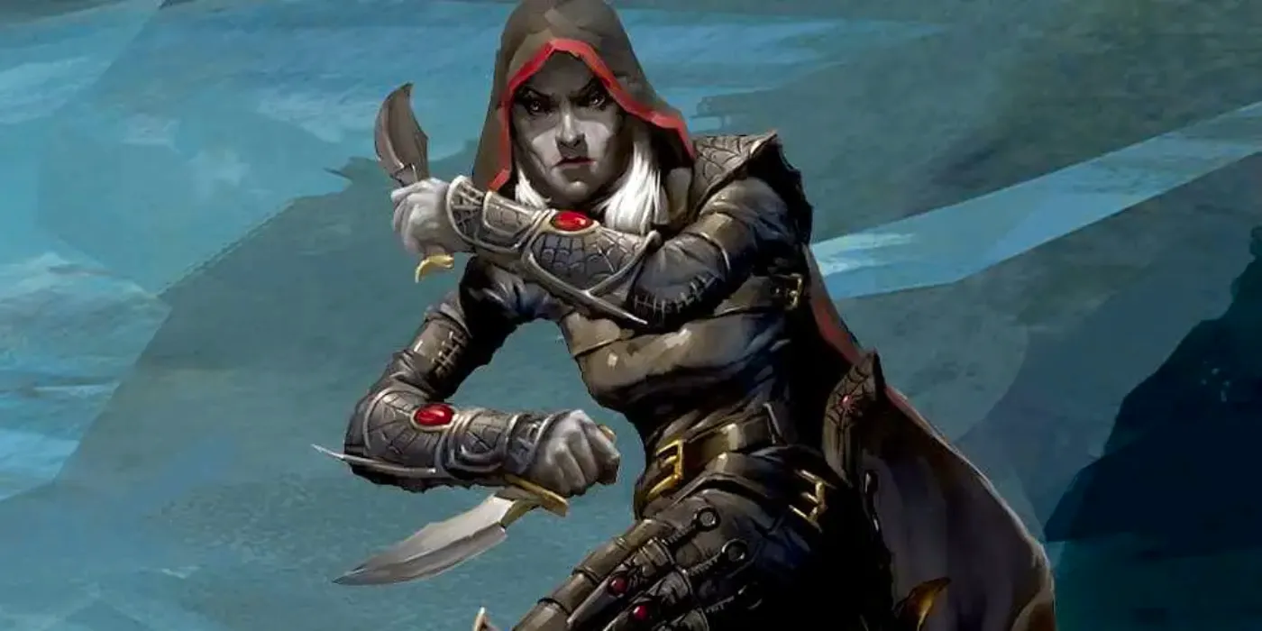 A rogue wielding two daggers in Dungeons and Dragons. Image