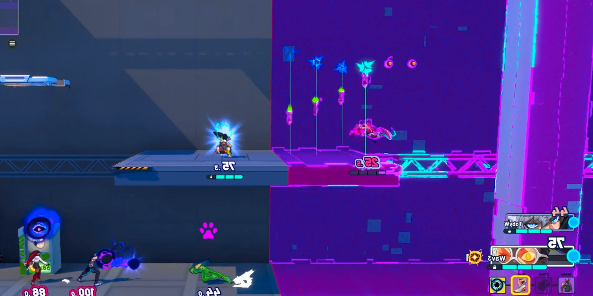 A screenshot of gameplay in Byte Breakers.  Image