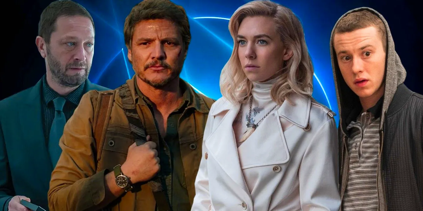 A split image of The Fantastic Four cast - Joseph Quinn, Vanessa Kirby, Pedro Pascal, and Ebon Moss-Bachrach Image