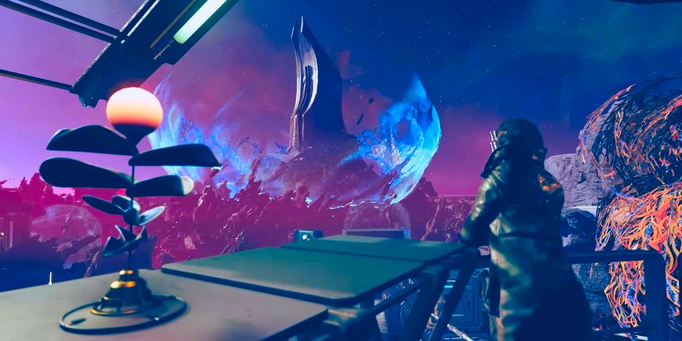 A Starfield player staring at Va'ruun'kai in Shattered Space Image