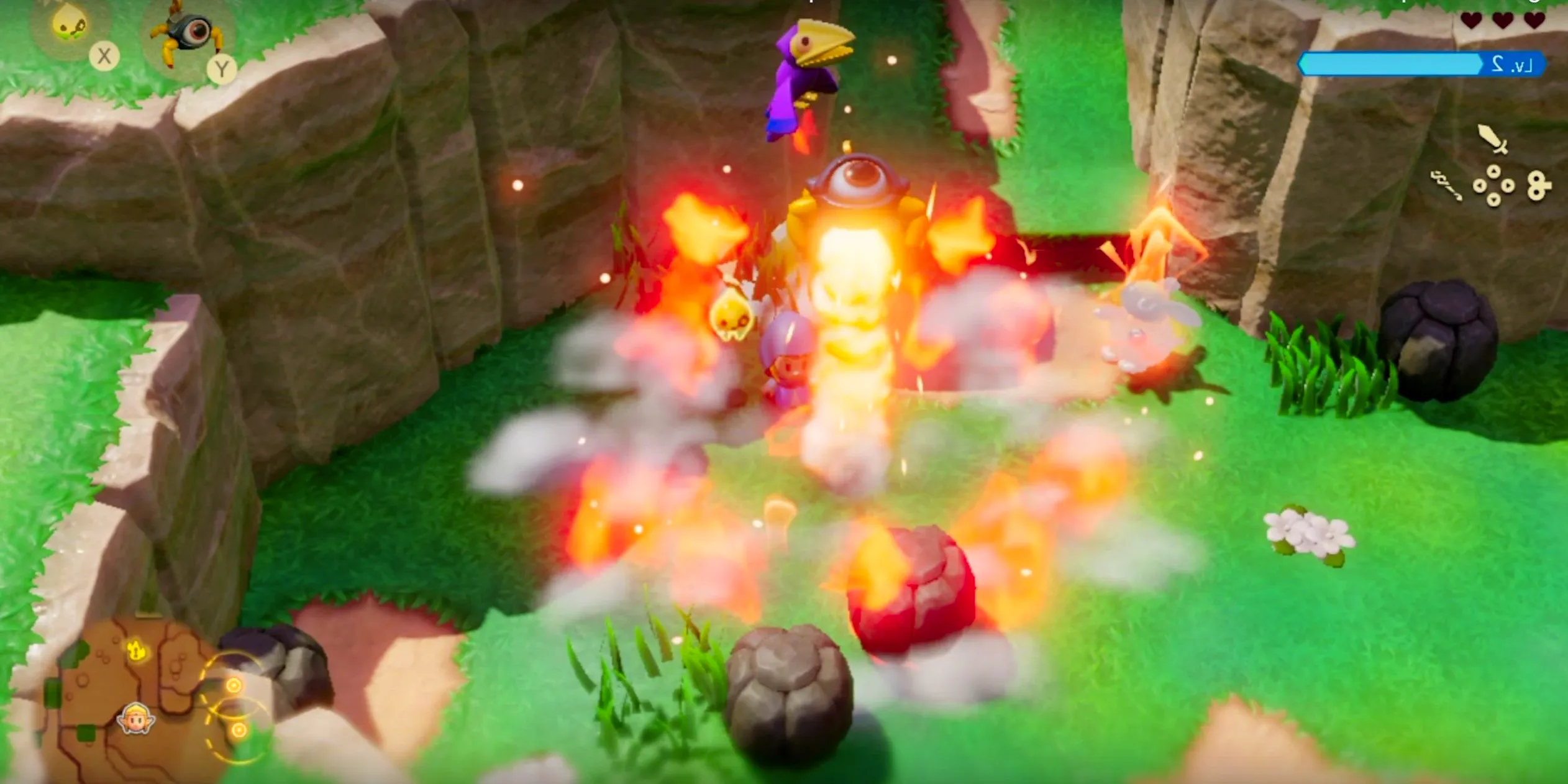 A Techtite exploding in LEgend of Zelda Echoes of Wisdom Image