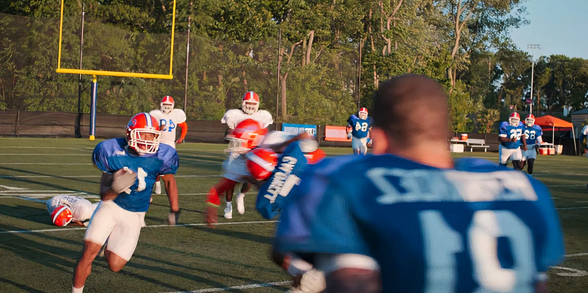 Aaron Hernandez practice in American Sports Story Image