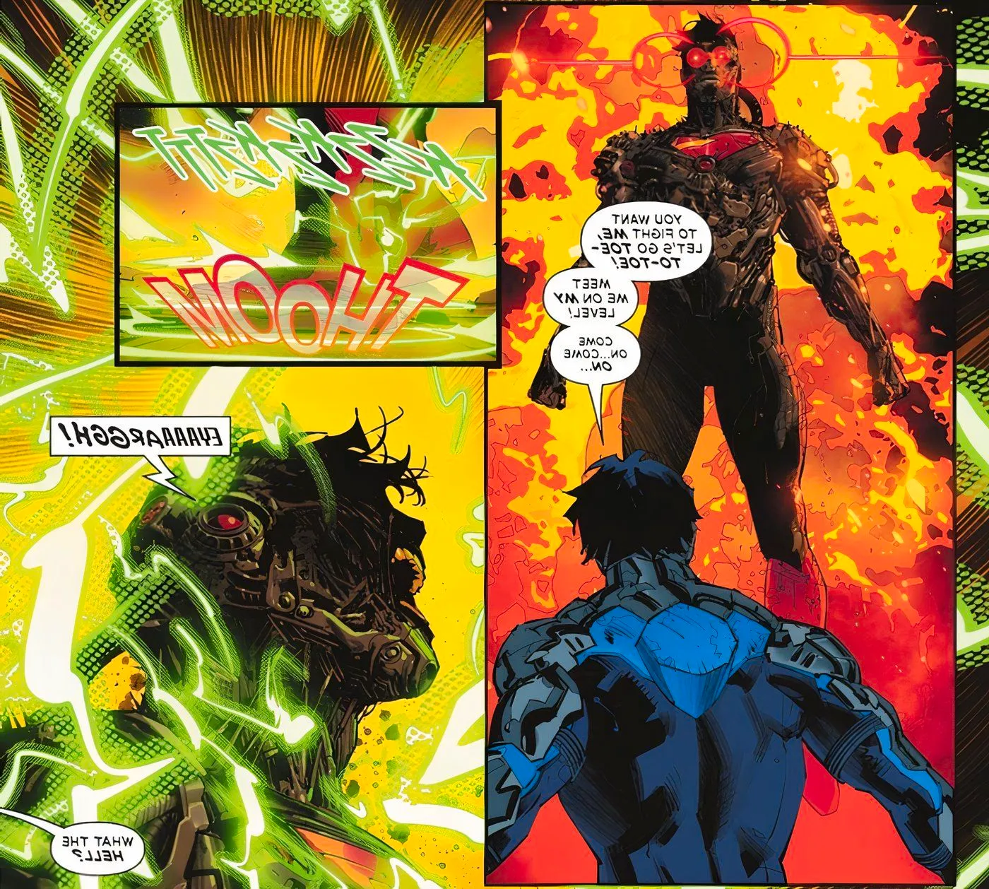 Absolute Power #3 Nightwing and Jon Kent Image