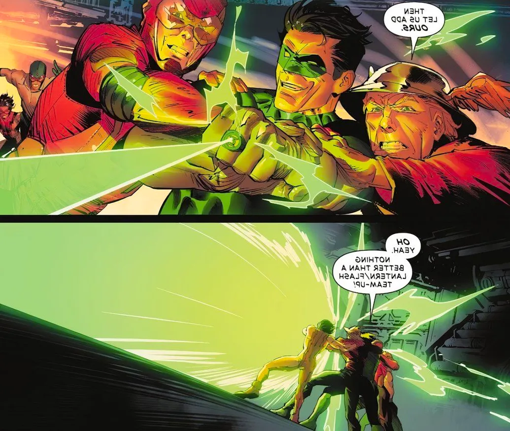 Absolute Power #4 Green Lantern and Flash Multiverse Image