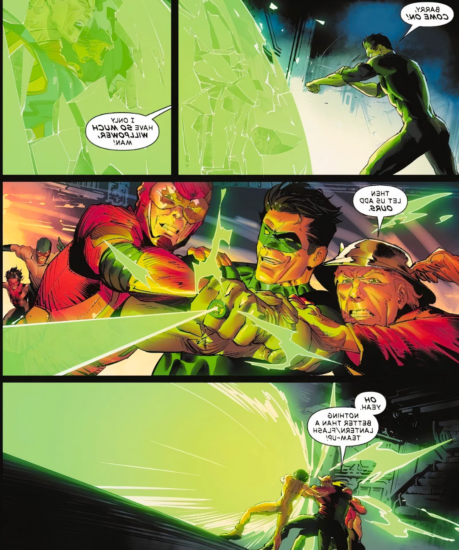 Absolute Power #4 Green Lantern and flashes  Image