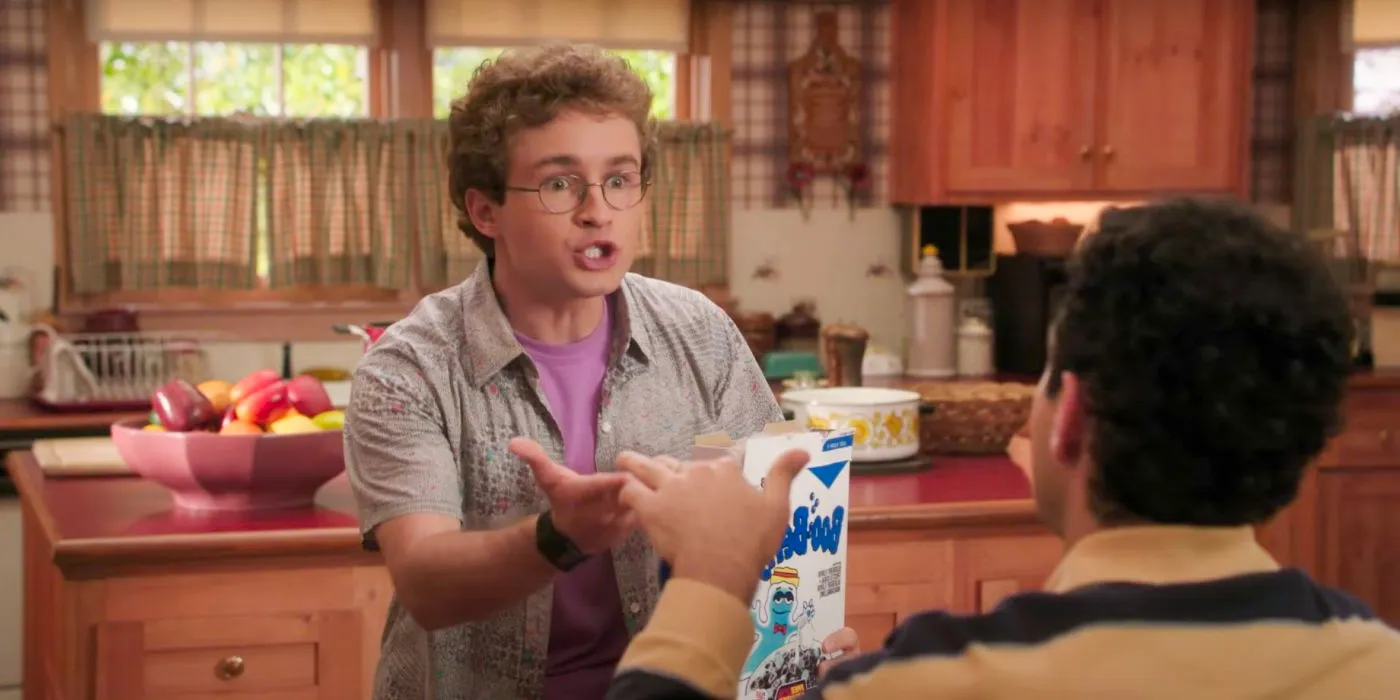 Adam fighting over breakfast in The Goldbergs Image