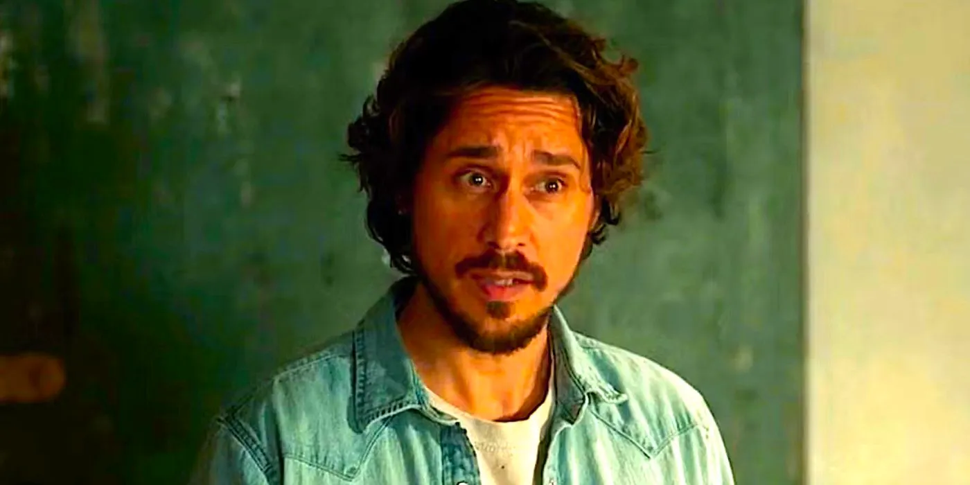 Adam (Peter Gadiot) looks confused in Yellowjackets Season 1 Episode 9 Image