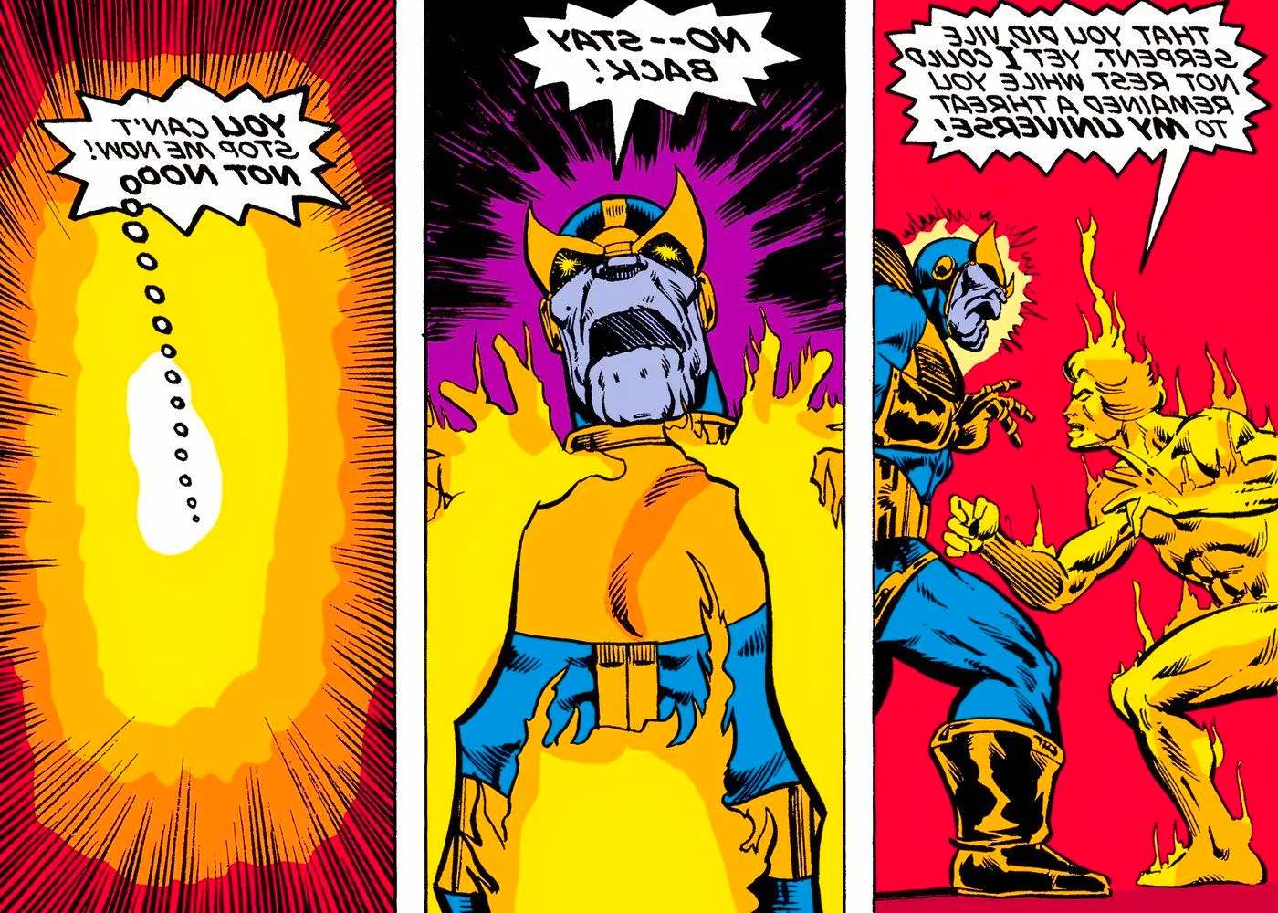 Adam Warlock killing Thanos. Image