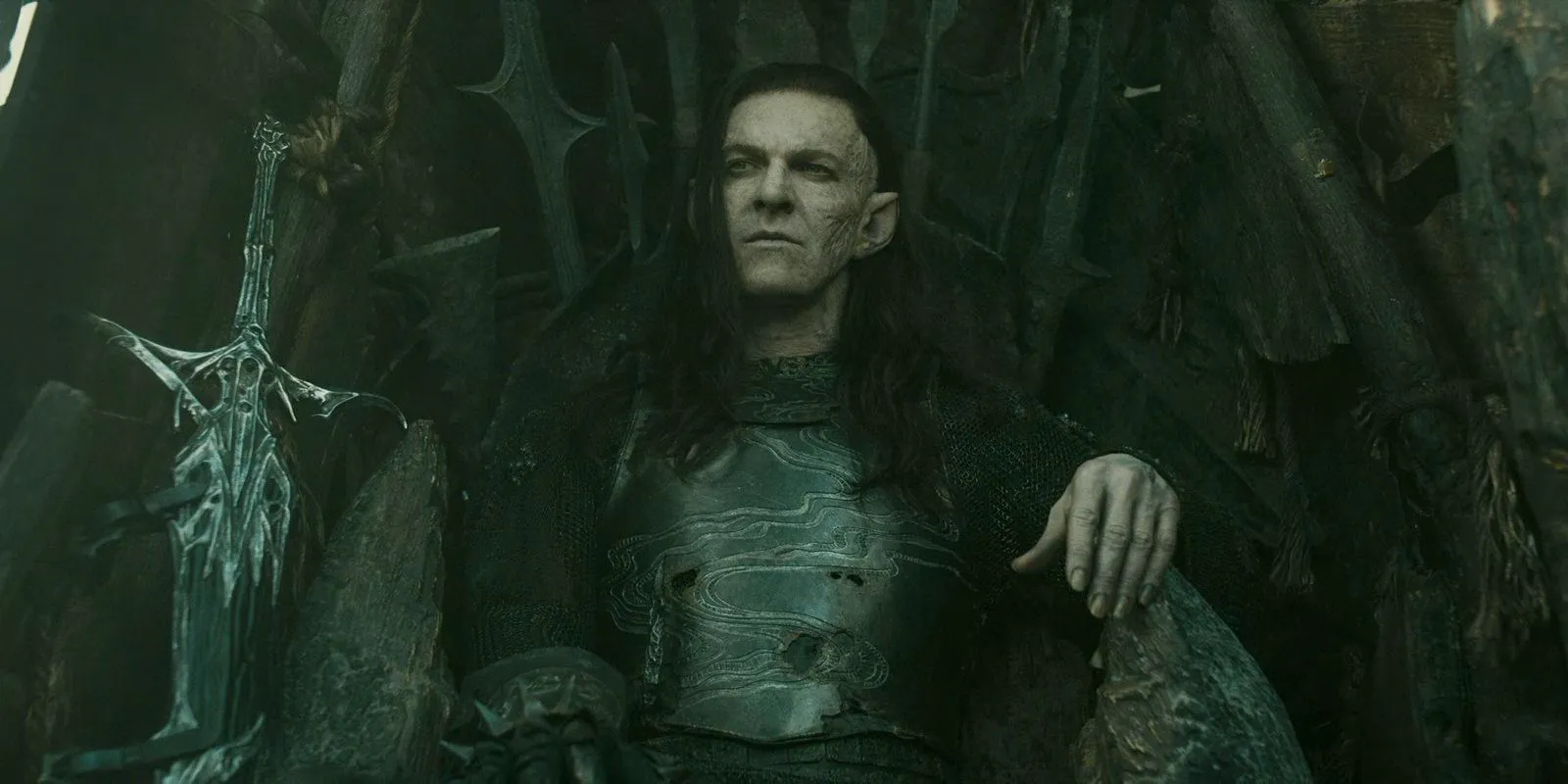 Adar (Sam Hazeldine) Lord-father of the uruks in The Lord of the Rings: The Rings of Power Season 2 Episode 1 Image