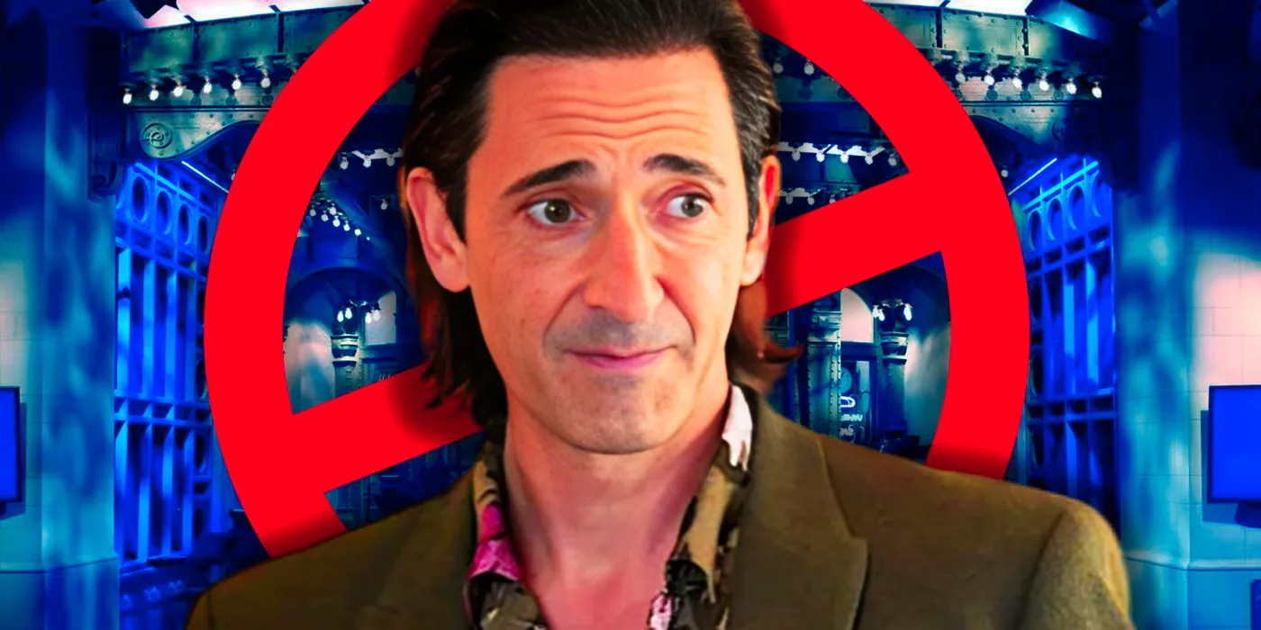 Adrien Brody In Front of the SNL Stage Image