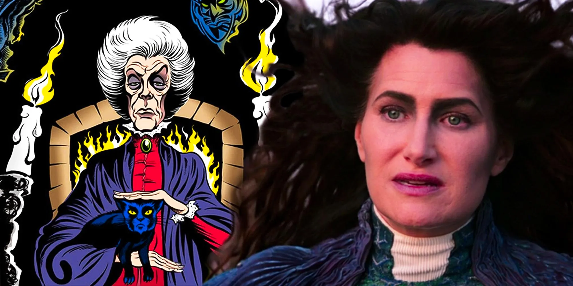 Agatha Harkness in WandaVision and Marvel Comics Image