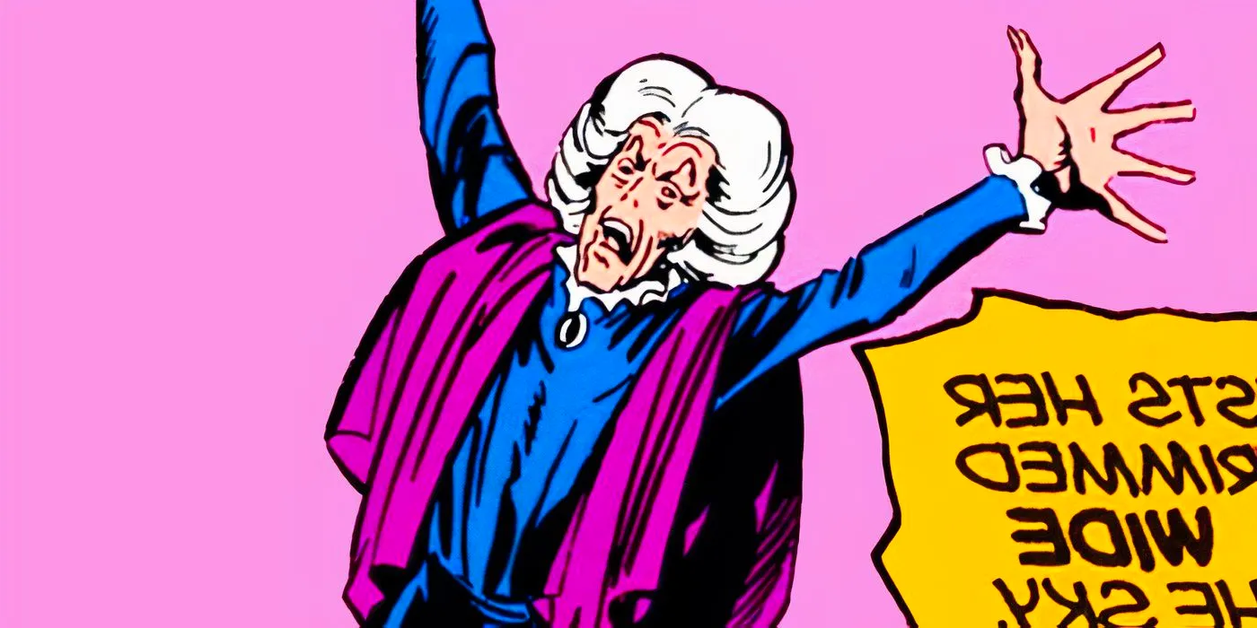 Agatha Harkness reaching up in Marvel Comics Image