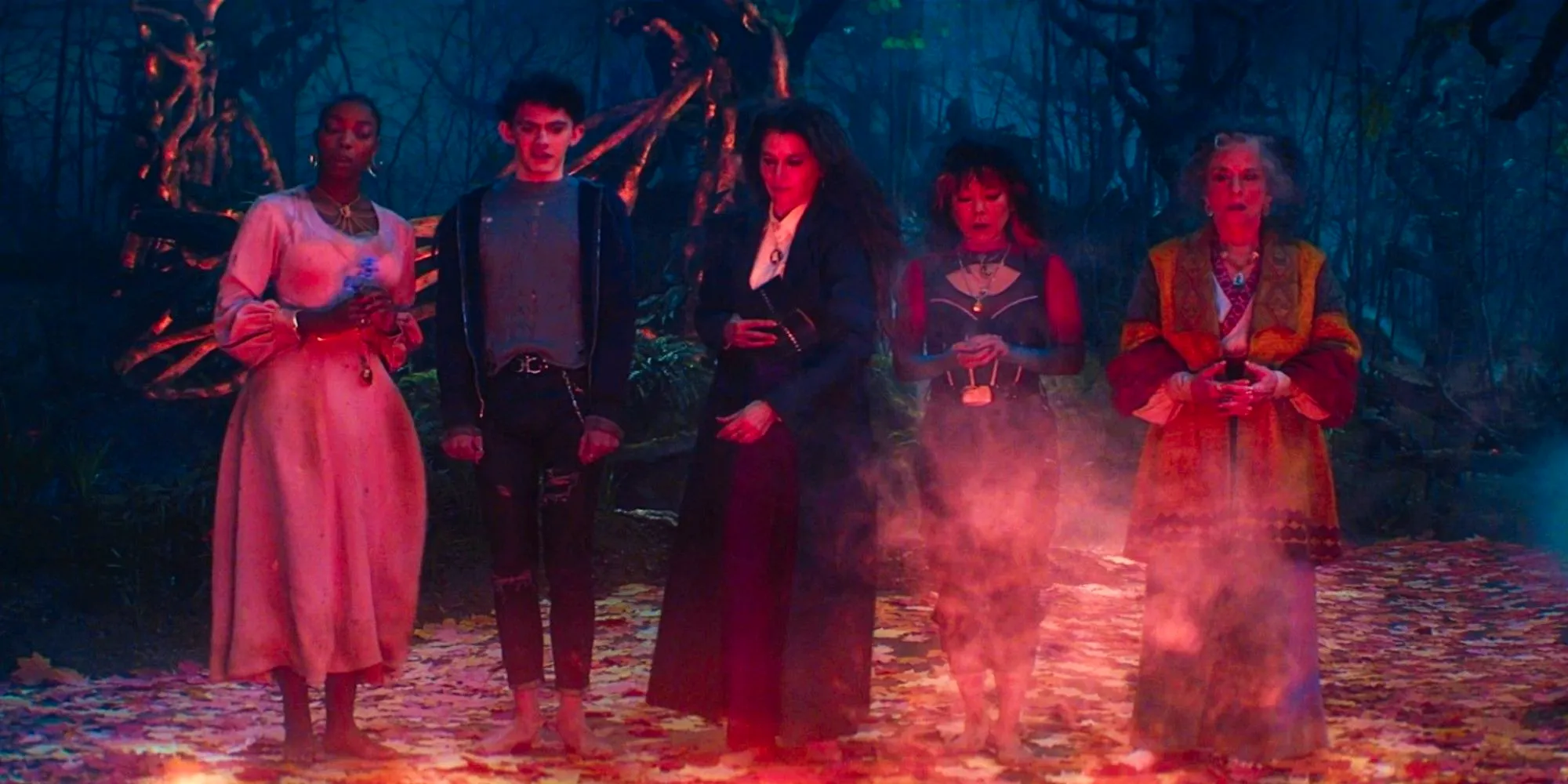 Agatha's Coven Of Witches Summoning A Green Witch In Agatha All Along Episode 4 Image