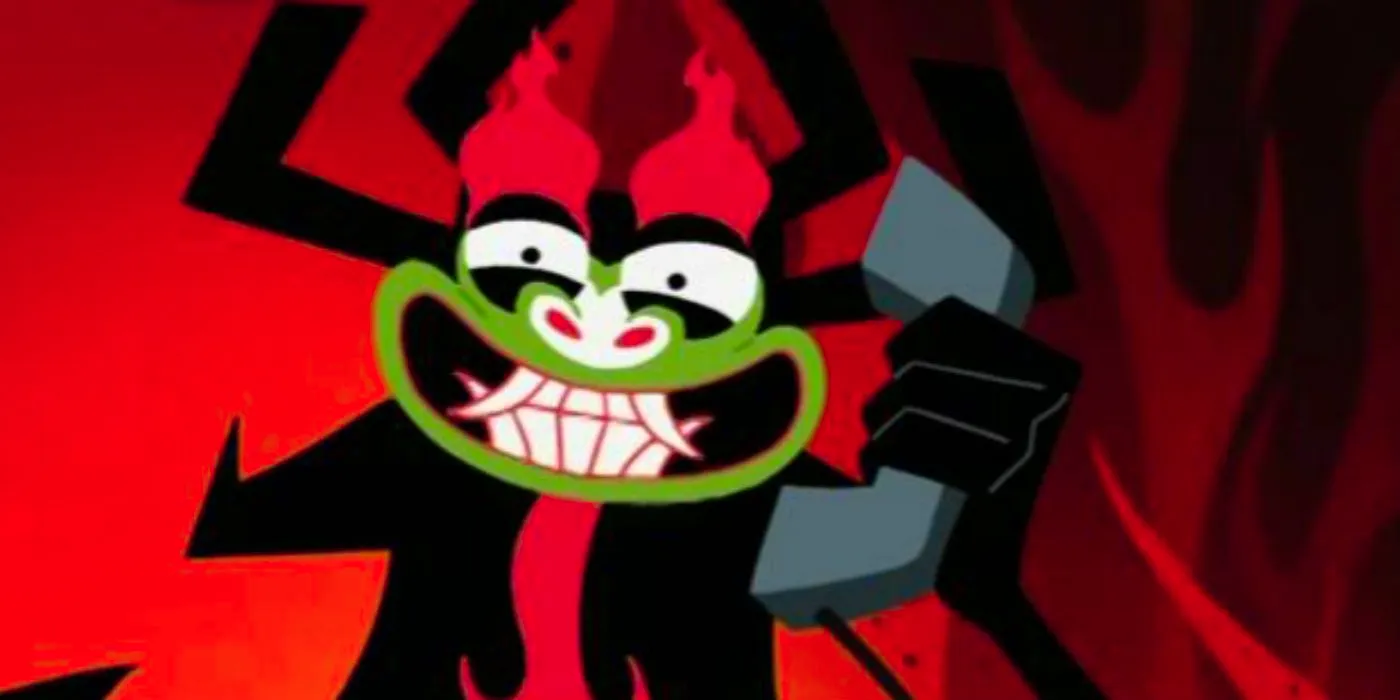 Aku on the Phone in Samurai Jack Image