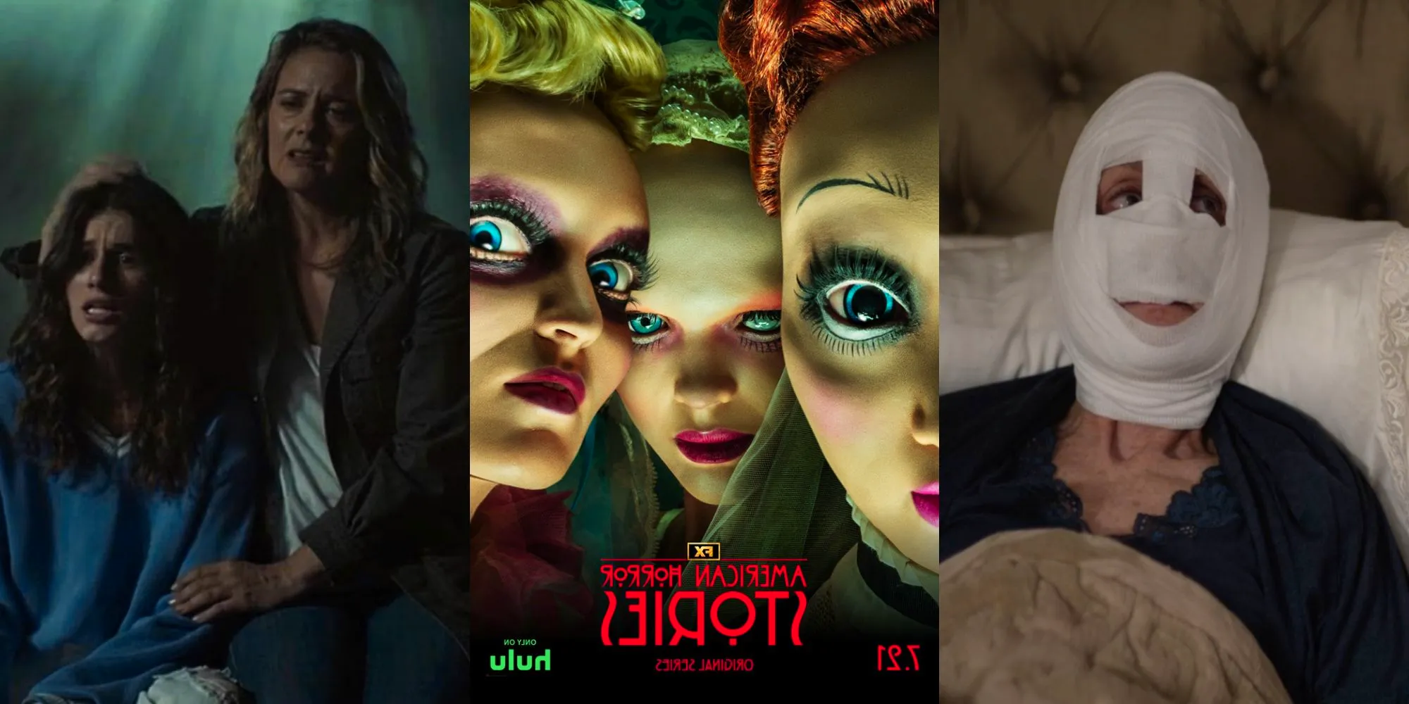 American Horror Stories season 2 poster and two stills from the episodes  Image