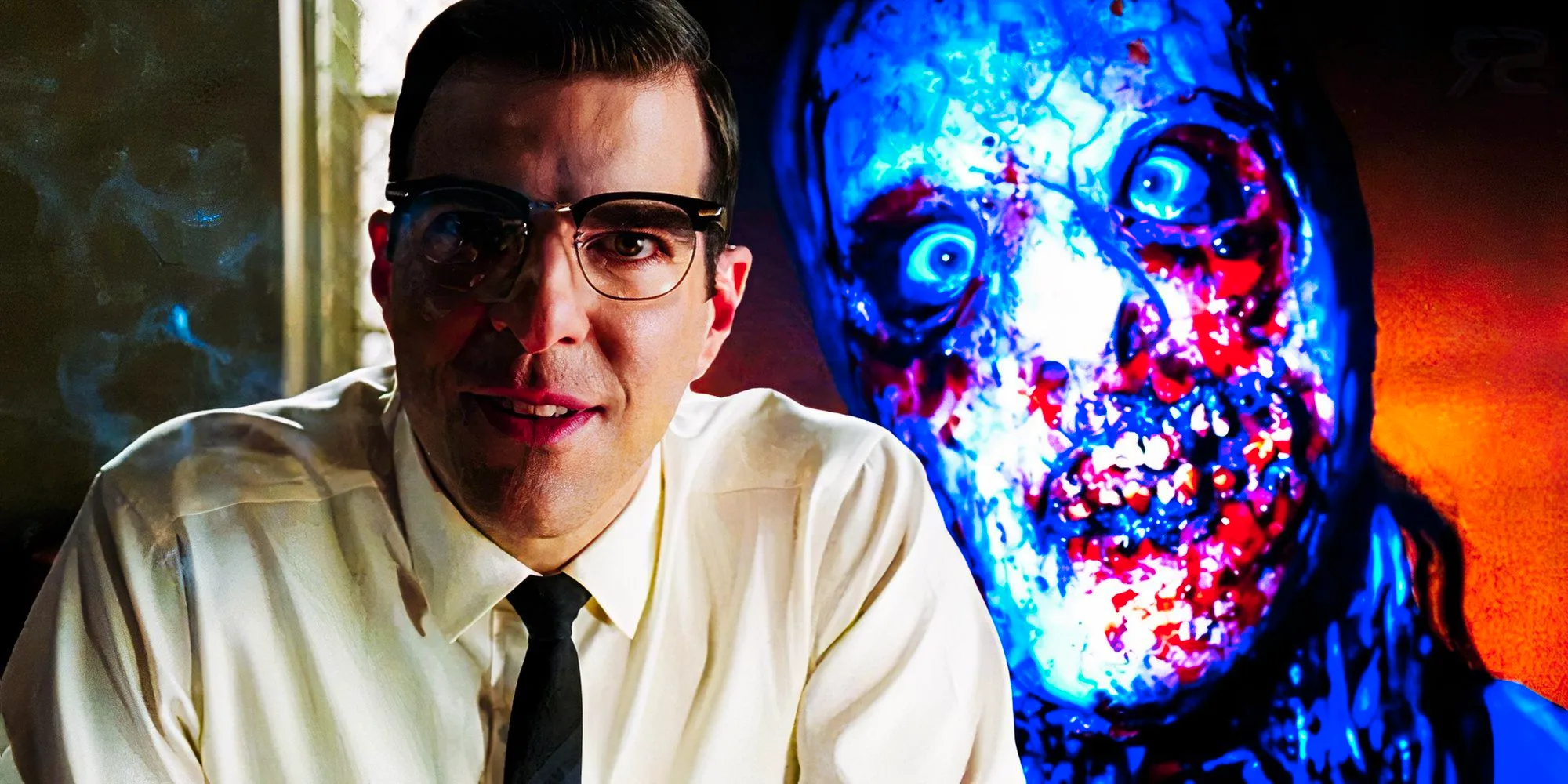 American Horror Story Asylum Bloody Face and Dr Oliver Thredson Image