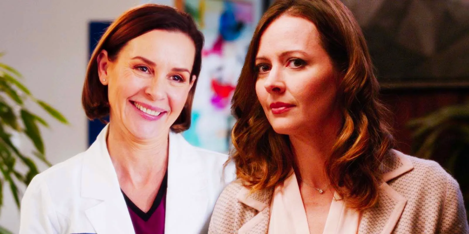 Amy Acker as Kathleen Shepherd and Embeth Davidtz as Nancy Shepherd in Grey's Anatomy season 15 Image