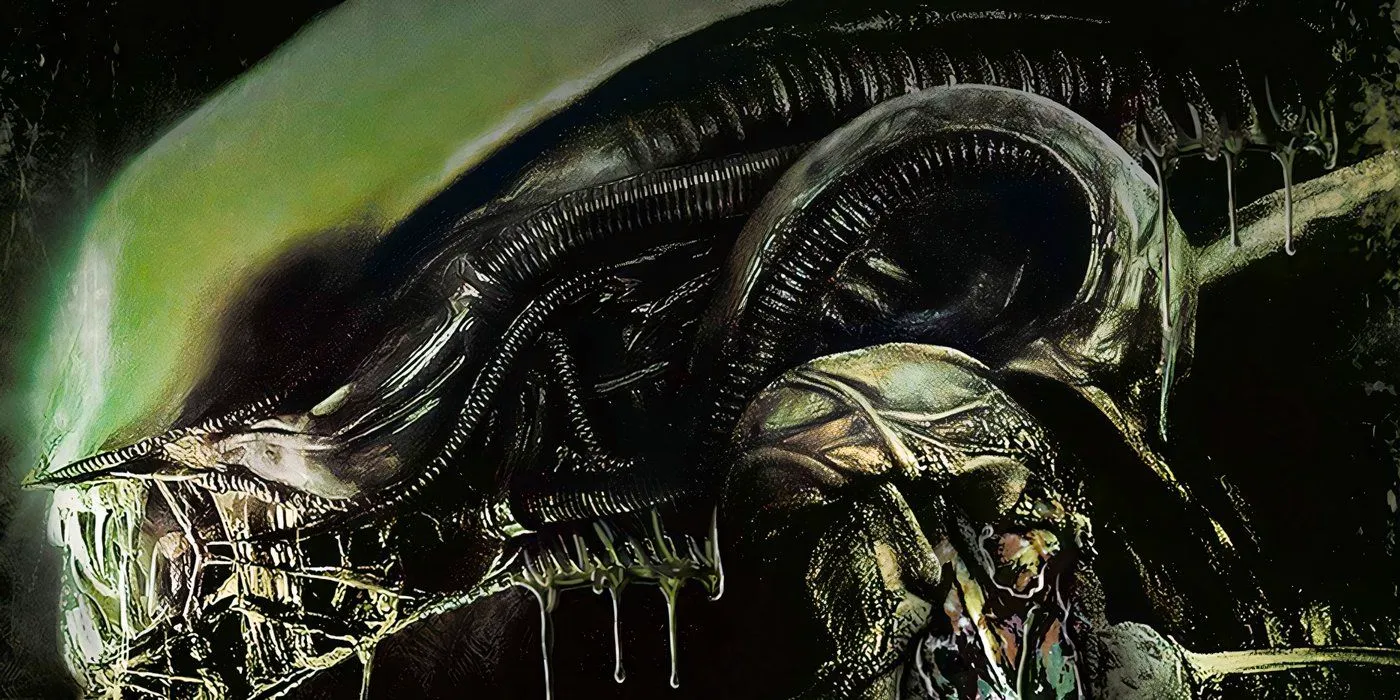 An Alien Xenomorph with tumors on its body. Image