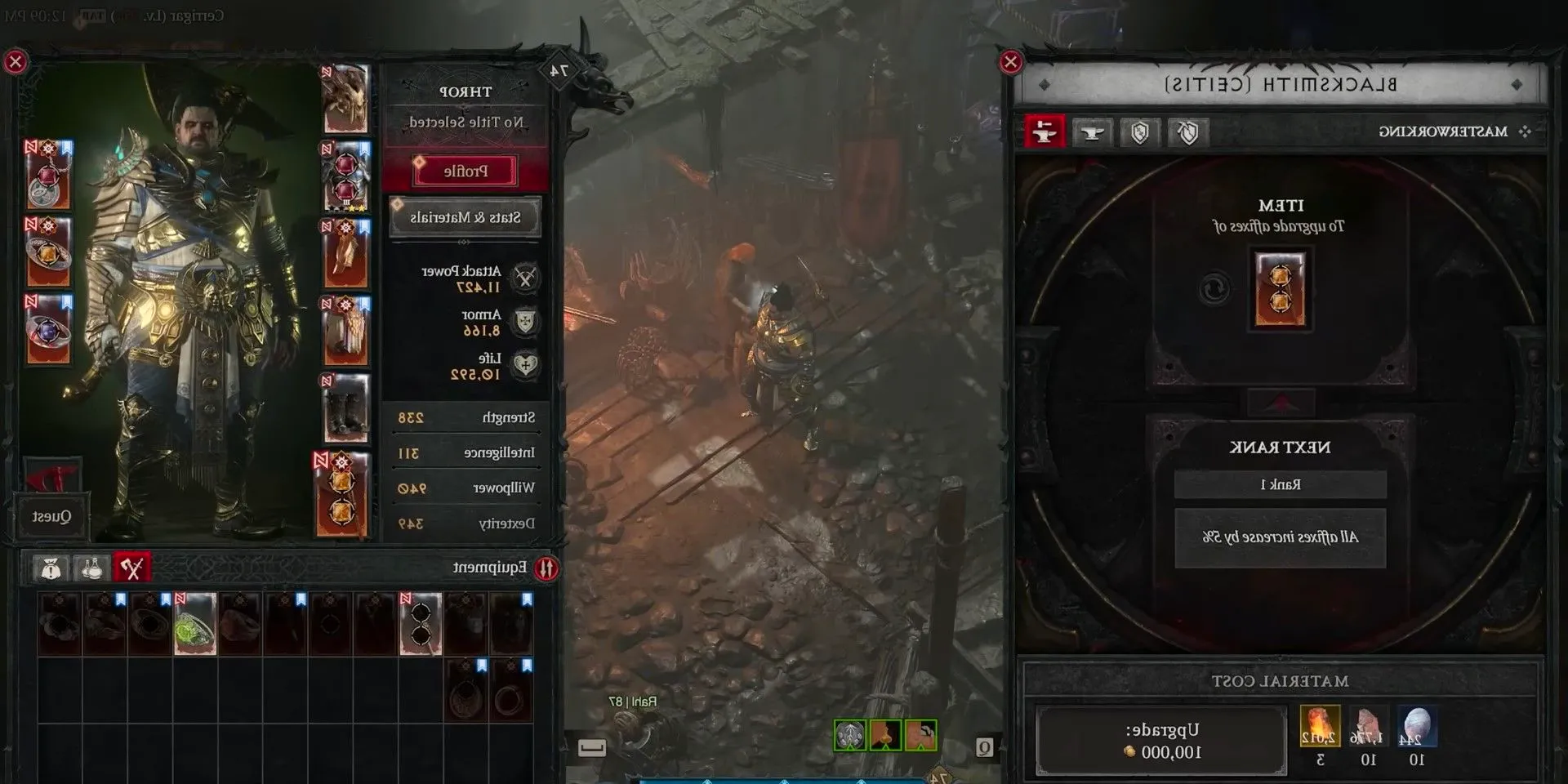 An example of masterworking a piece of gear in Diablo 4 Image