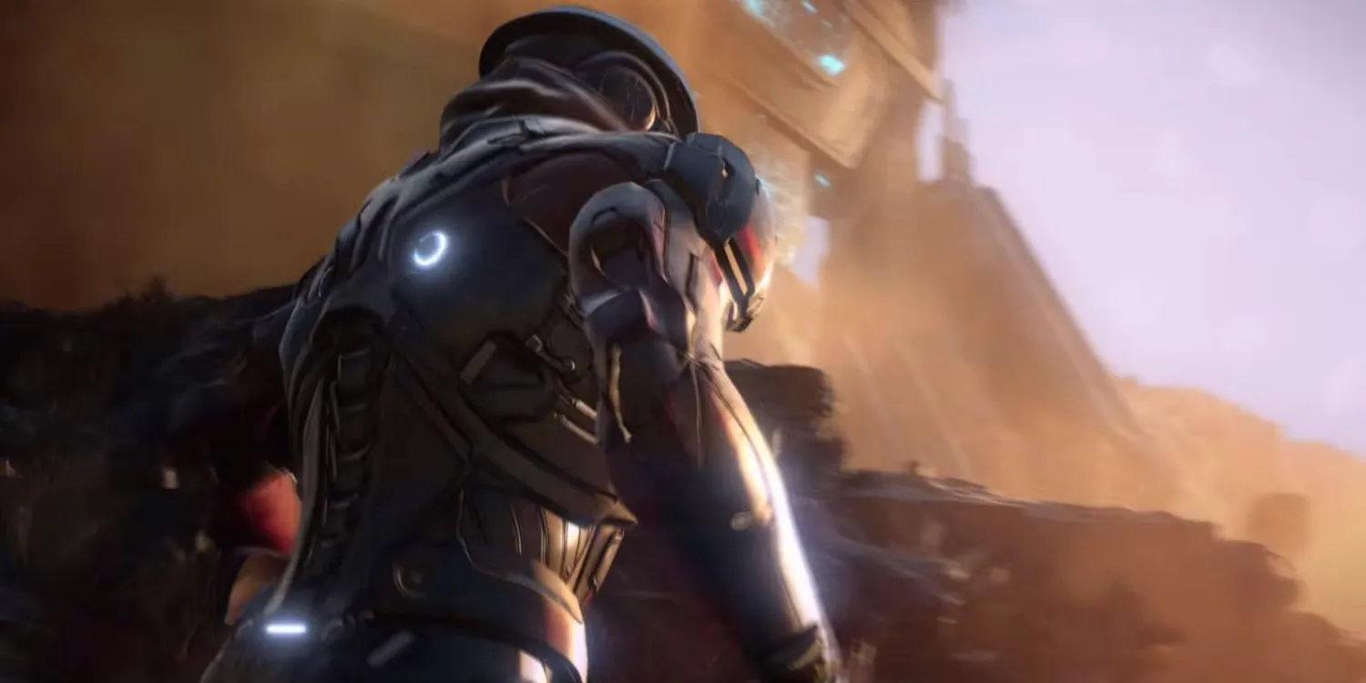 An image of a warrior in Mass Effect Andromeda gameplay Image