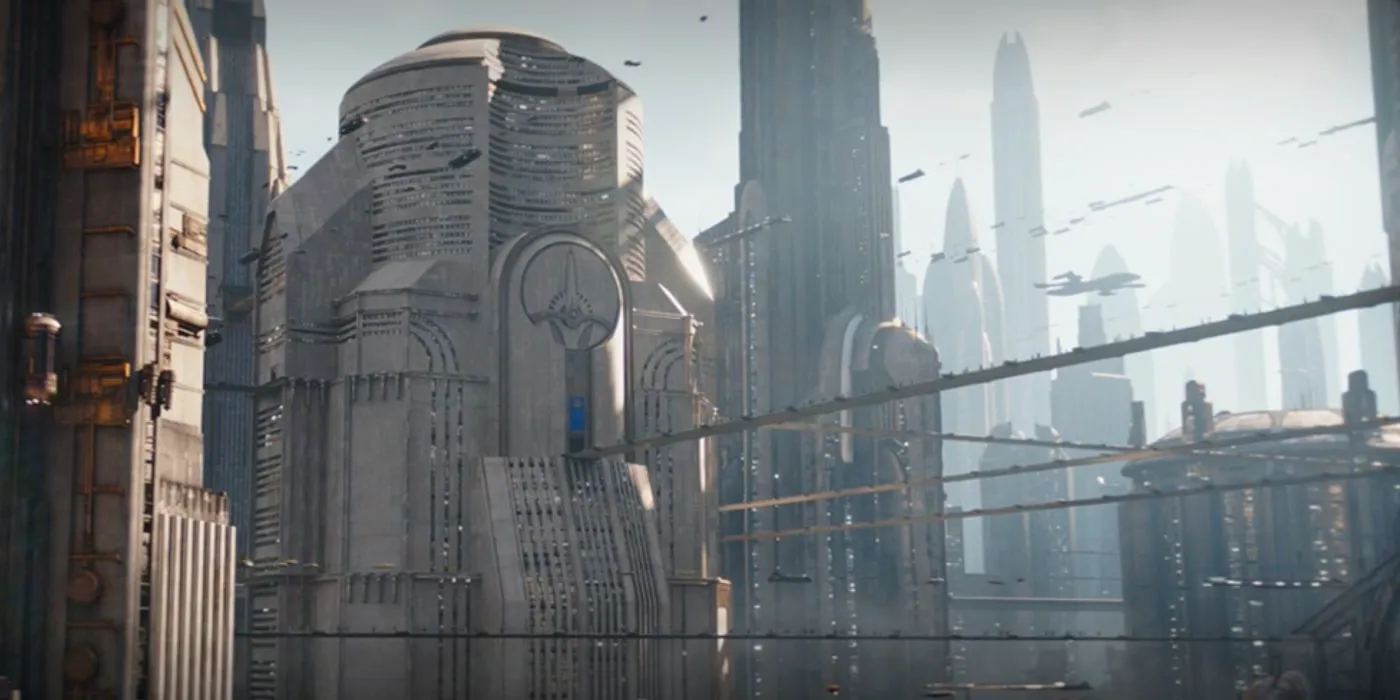 An image of Coruscant from the Ahsoka show Image