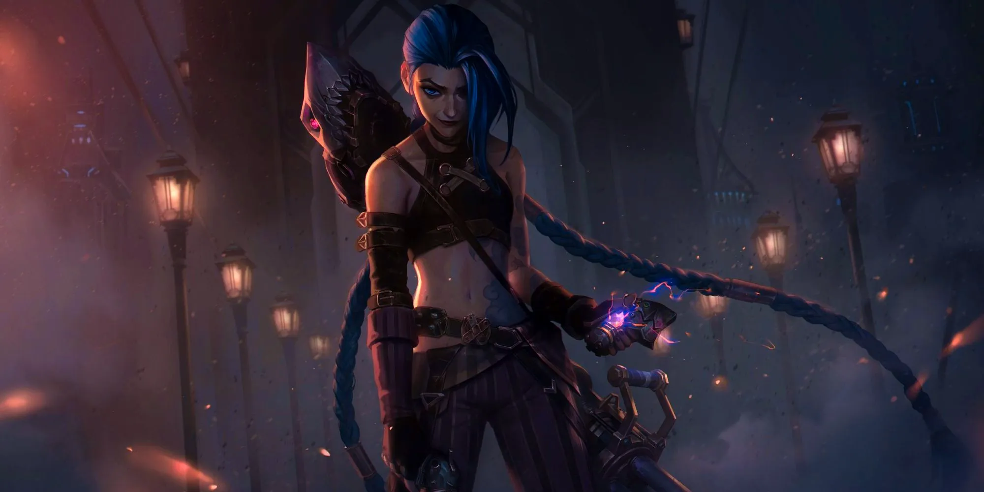 An image of Jinx from League of Legends with her Arcane skin. Image