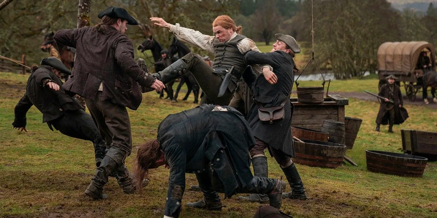 An image of men fighting in Outlander Image