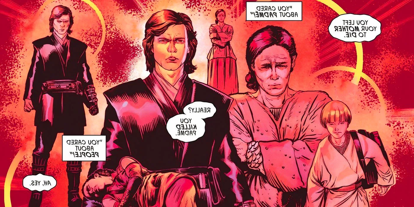 Anakin Skywalker's greatest traumas playing in Darth Vader's mind. Image