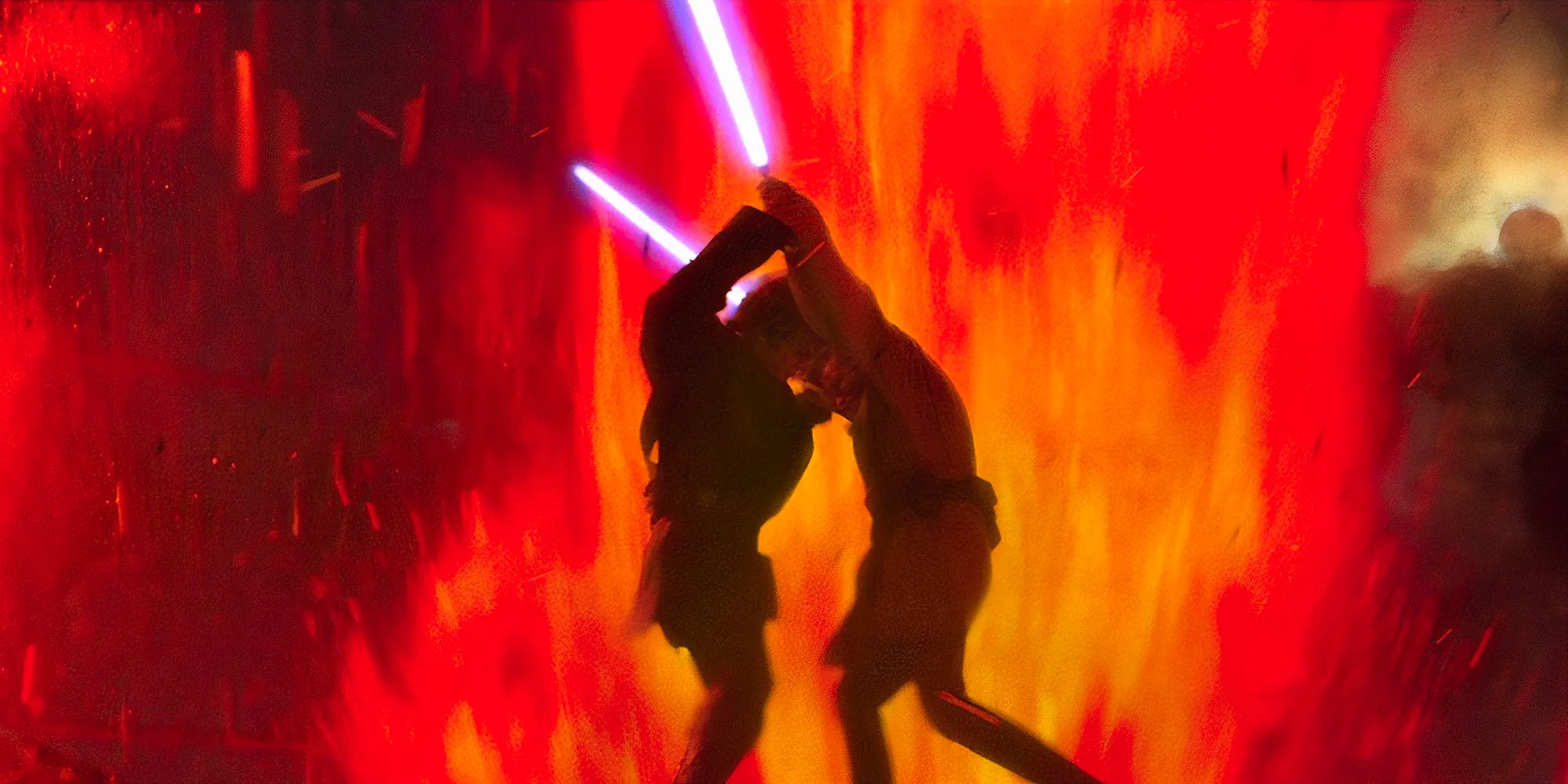 Anakin vs Obi-Wan in Revenge of the Sith Image