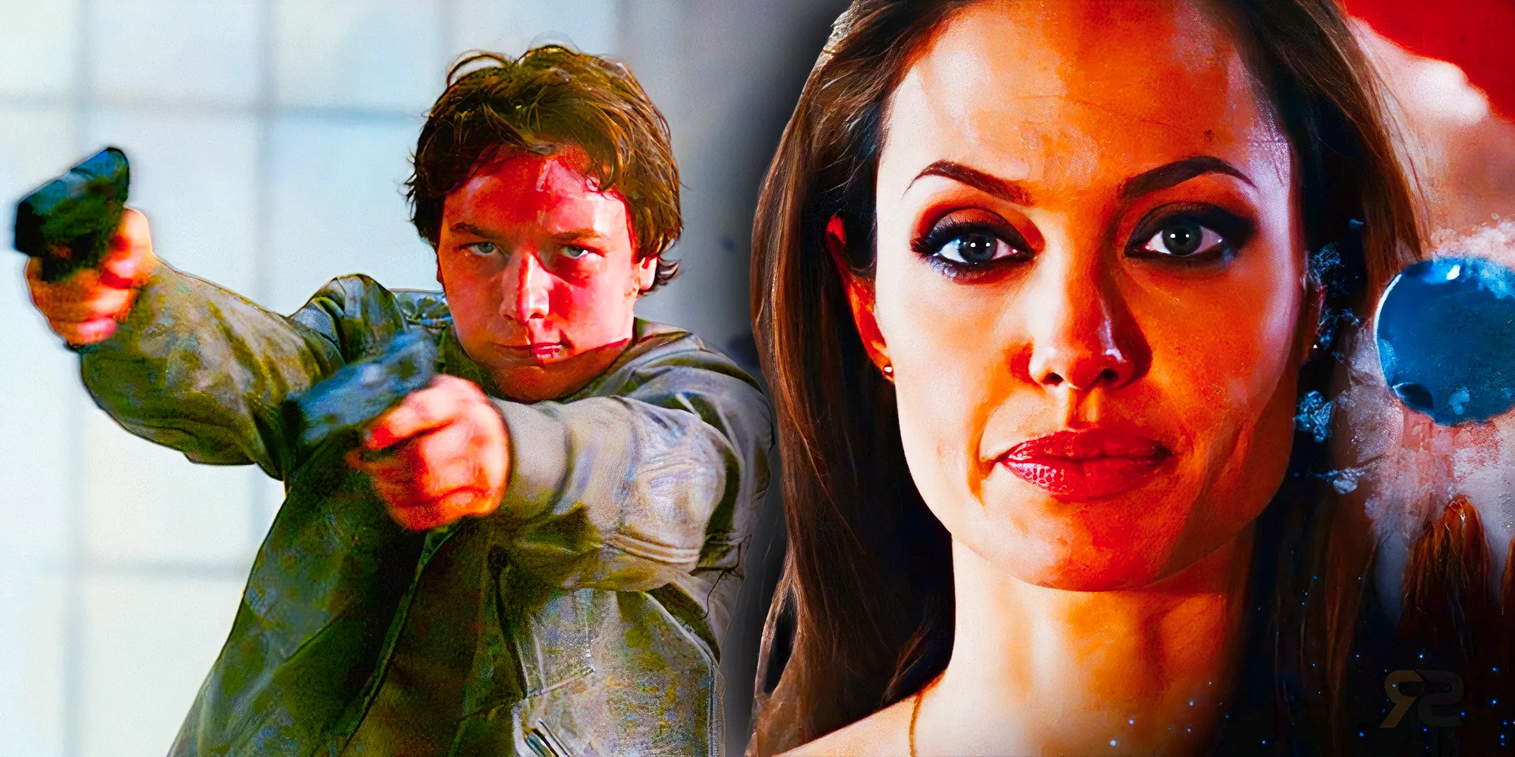 Angelina Jolie and James McAvoy in Wanted Image