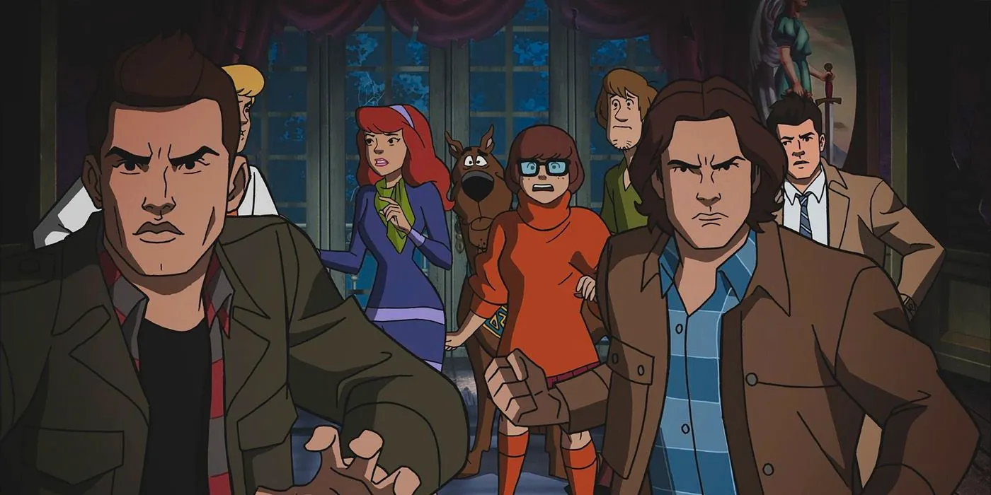 Animated Sam and Dean in Scooby Doo Supernatural crossover Image