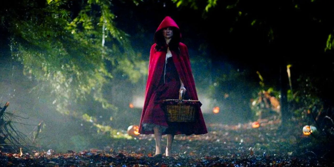 Anna Paquin dressed as red riding hood in Trick R Treat Image