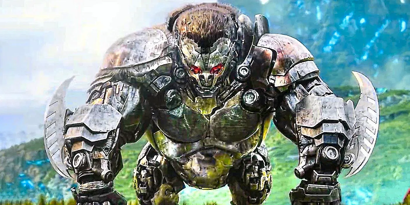 Apelinq with his bladed arms in Transformers: Rise of the Beasts Image