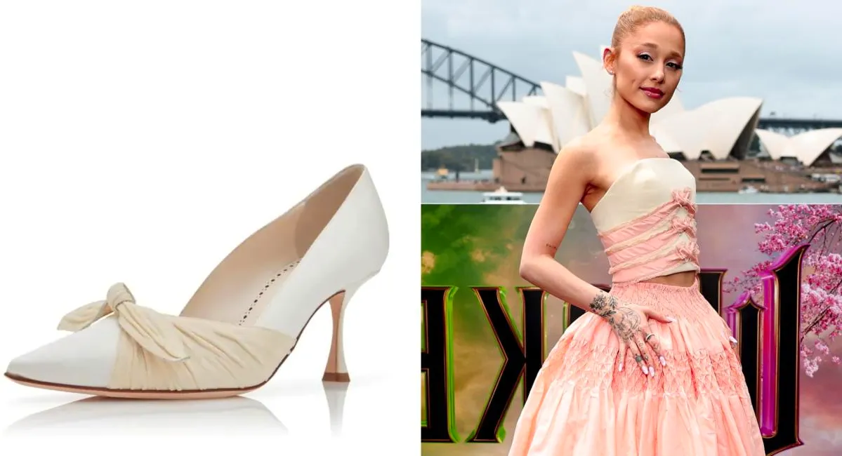 Ariana Grande Found the Most Perfect Glinda-Inspired Heels for the ‘Wicked’ Australian Premiere Image